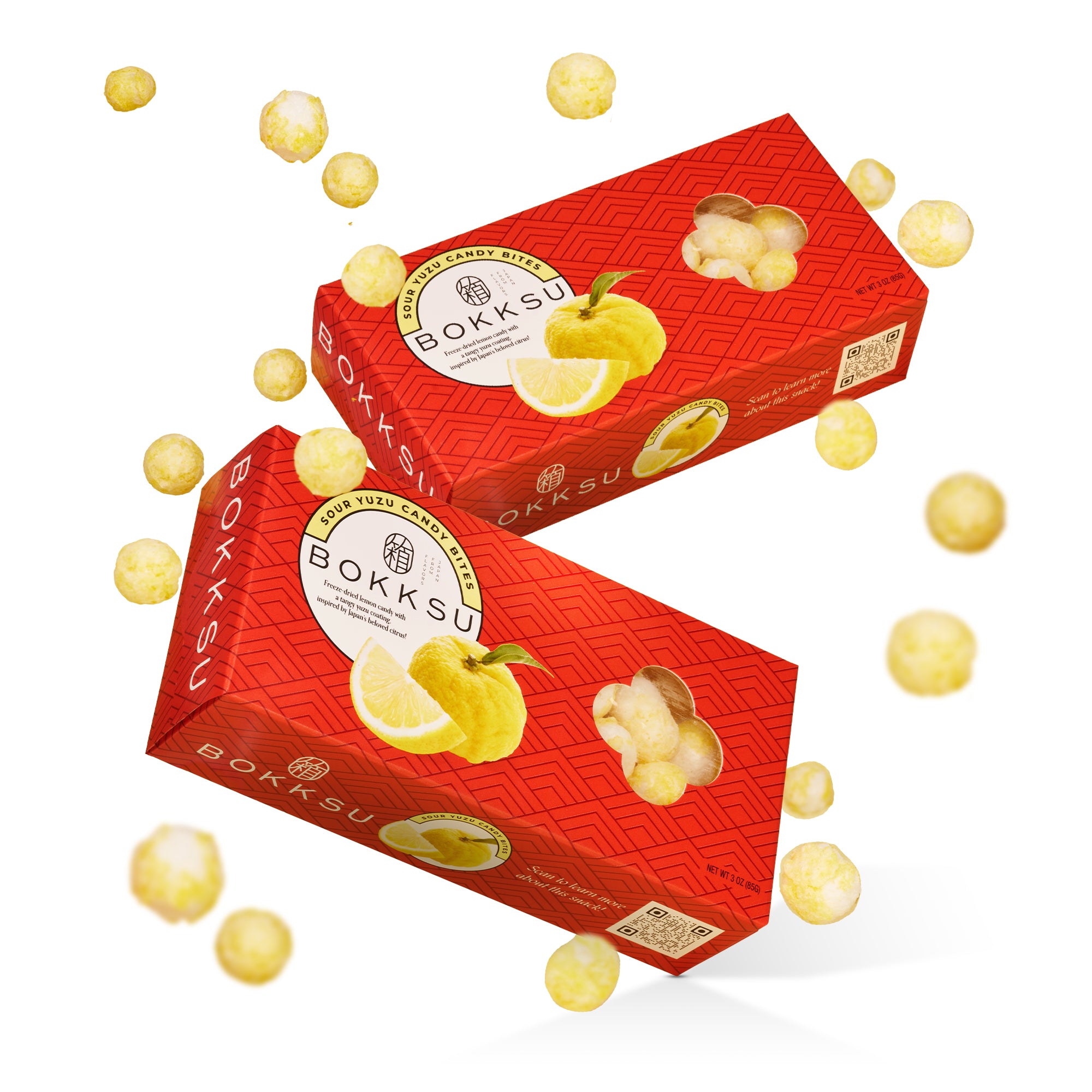 yuzubouページ Sour Yuzu Japanese Candy Bites (2-Pack) (Free Gift)