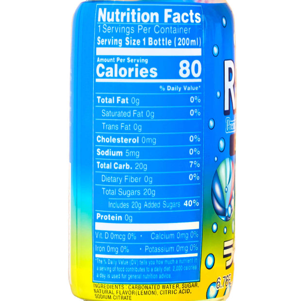 A bottle of Sangaria Ramune Soda: Original.