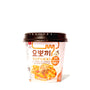 A cup of Yopokki Instant Tteokbokki Rice Cake Cup: Garlic Teriyaki on a white background. thumbnail 1