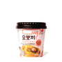 A Yopokki Instant Tteokbokki Rice Cake Cup: Mentaiko Pollock Roe Mayo with noodles in it. thumbnail 1