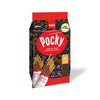 A bag of Glico Pocky: Chocolate (9-pack) sticks for on-the-go snacking, set on a white background.