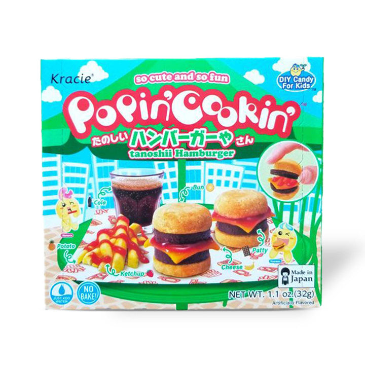 A box of Kracie Popin Cookin DIY Candy: Hamburger with burgers and fries. thumbnail 1