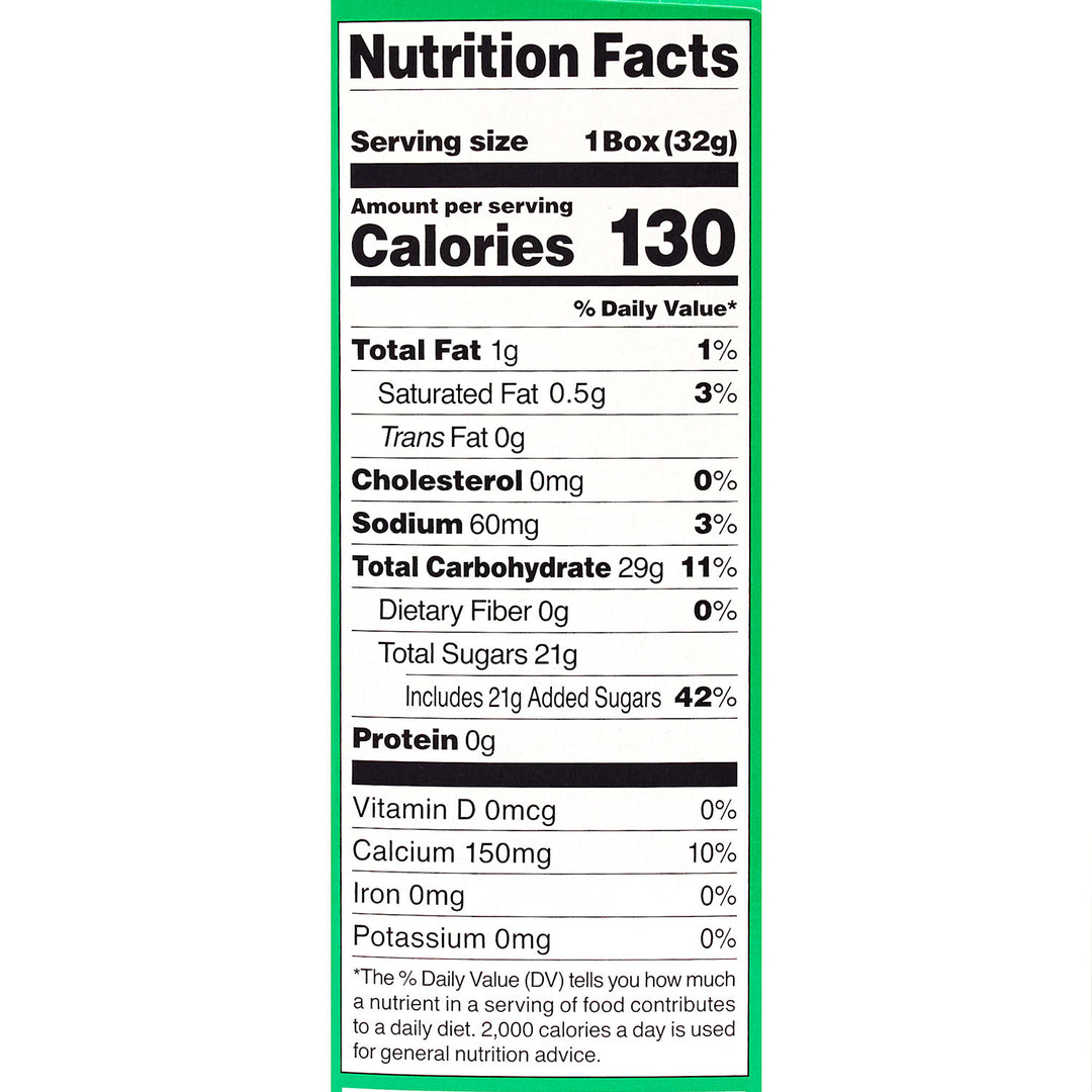 The nutrition facts label for the Bokksu Market DIY Candy Kit Pack (6-Pack) shows that each serving contains 130 calories, with 1g of total fat, 60mg of sodium, 31g of carbohydrates, and 21g of added sugars. There is no protein or essential vitamins such as calcium, iron, or potassium present—ideal for those looking to experiment with a DIY Candy Kit.