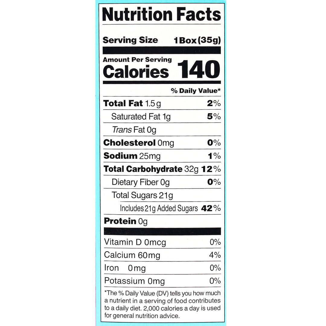 Unlock the nutritional goodness of our DIY Candy Kit Pack (6-Pack) from Bokksu Market: each 35g serving contains 140 calories, 1.5g total fat, 25mg sodium, and 32g total carbohydrates, including a delightful touch of 21g sugar. Enjoy your adventure with a boost of vitamins and minerals highlighting their % daily values in every creation.