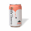 A gluten-free can of O's Gummy Boba Soy Milk: Black Tea by O's Bubble on a white background.