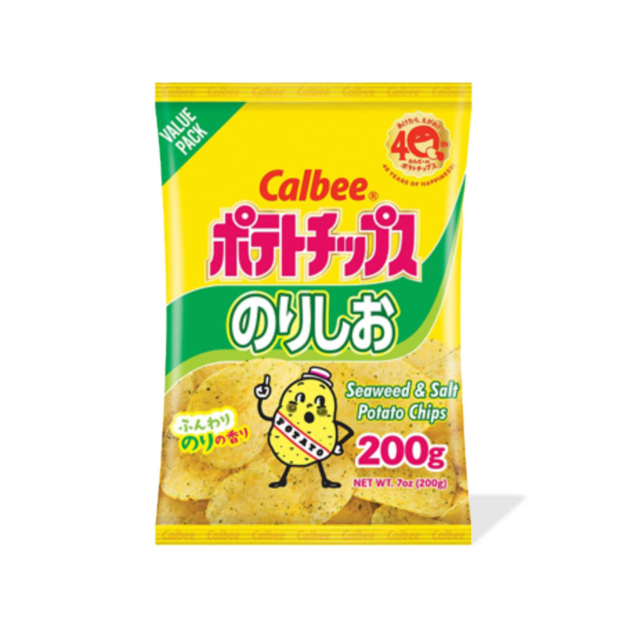 Calbee Potato Chips: Seaweed & Salt (Mega Size)