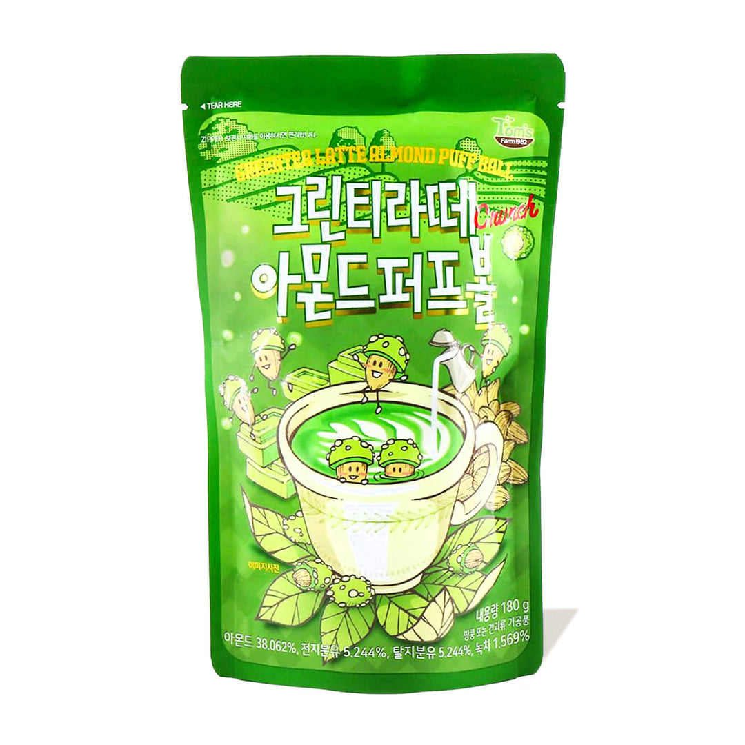 HBAF Korean Style Almonds: Green Tea Latte