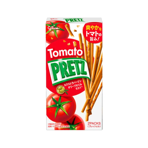 Glico Pretz Tomato – Savory Biscuit Sticks with a Zesty Twist