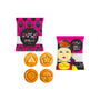 The Squid Game Season 3 x Japan Crate (Medium) includes two colorful dalgona candy packs with Netflix and Squid Game symbols, plus four candies shaped like a triangle, circle, star, and umbrella—ideal for fans and collectors. thumbnail 4