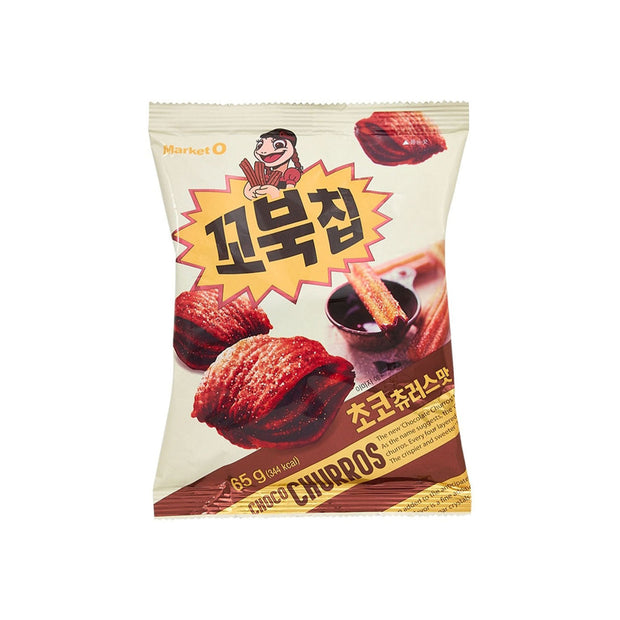 A bag from the Squid Game Season 3 x Japan Crate (Medium), featuring chocolate-coated churro snacks—ideal for collectors and fans seeking unique treats or a special Squid Game keychain surprise.