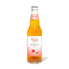 A bottle of Moshi Sparkling Oolong Tea in Lychee flavor on a white background.