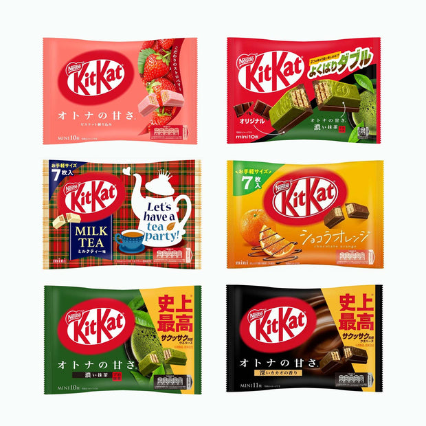 Kat:6 Japanese Kit Kat 6 Flavor Variety Pack (6-pack)