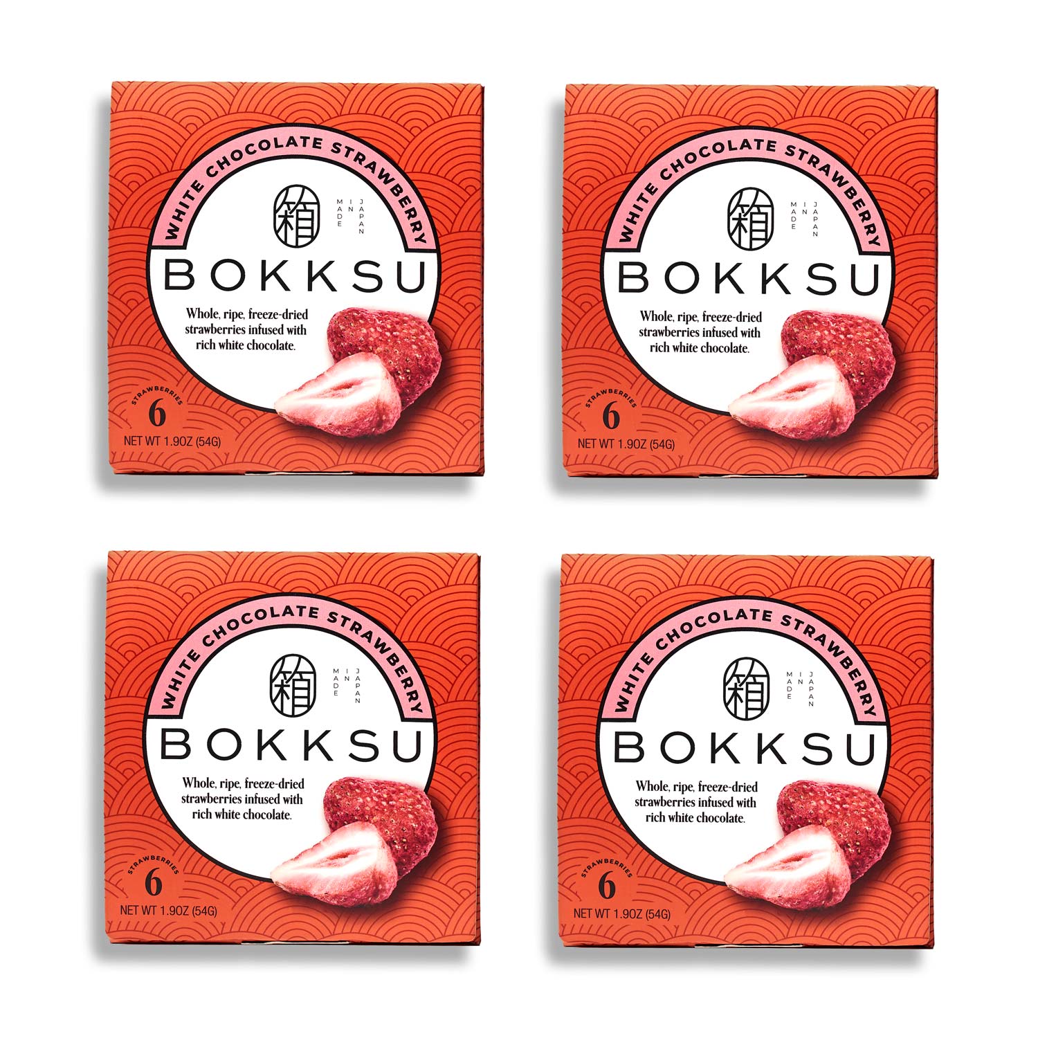 Bokksu White Strawberry 6-Piece Box (4-Pack)