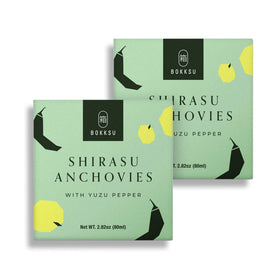 Bokksu Tinned Shirasu Anchovies with Yuzu Pepper (2-Pack)