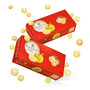 Two red Bokksu boxes labeled &quot;Sour Yuzu Japanese Candy Bites (2-Pack)&quot; with lemon graphics highlight Japanese yuzu flavors, surrounded by floating freeze-dried candy bites on a white background. thumbnail 1