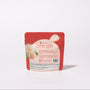 A red and white package labeled "White Strawberry Japanese Candy Bites 0.75oz" displays images of Japanese white strawberry, highlighting this rare fruit snack against a plain white background. thumbnail 2