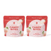 Two packs of White Strawberry Japanese Candy Bites (0.75oz) are displayed side by side, each featuring strawberries and labeled 