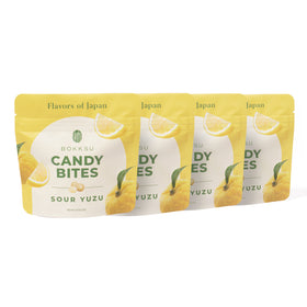 Sour Yuzu Japanese Candy Bites 0.75oz (4-Pack)