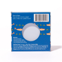 Back of Bokksu Japanese Mackerel package with a circular window, barcode, serving suggestions, and nutrition facts; blue background with fish and olive design highlights saba in olive oil made in Japan. thumbnail 6