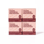 Four boxes of Bokksu Tinned Shirasu Anchovies with Cod Roe (4-Pack) are shown in a 2x2 grid on a white background, capturing the flavors of Miyazaki Port. thumbnail 1