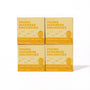 Four boxes of Bokksu Tinned Shirasu Anchovies with Yuzu Pepper (4-Pack) are arranged in a two-by-two grid on a white background—a perfect protein snack infused with the zesty spice of yuzu kosho. thumbnail 1