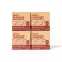 Four boxes of Bokksu Spicy Japanese Sardines (4-Pack) with iwashi in olive oil and togarashi pepper are displayed in a 2x2 grid on a white background. thumbnail 1