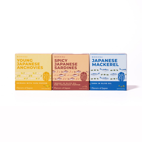 Bokksu Tinned Shirasu Anchovies Variety Pack (3-Pack)