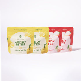 Japanese Candy Bites Duo Pack 2-Pack (0.75oz): White Strawberry & Sour
