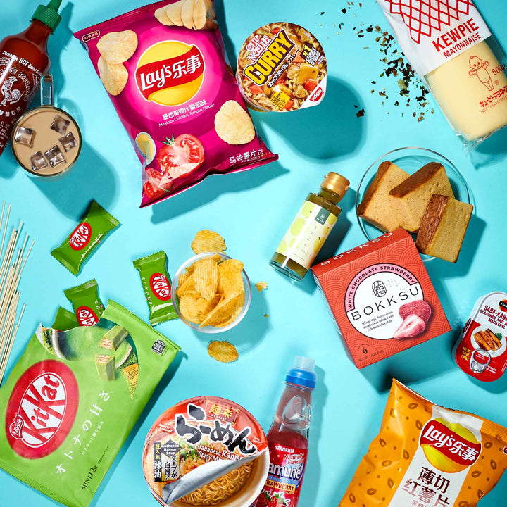 Discover the vibrant Discovery Pack from Bokksu Market, showcasing a colorful array of Asian snacks and drinks like Lay& thumbnail 3