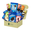 An open box filled with Oreo Bundle packages in various flavors and colorful designs, branded Bokksu Market.