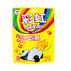 A yellow Skittles Animal Shaped Paintball Gummies: Mixed Fruit package with Chinese text, cartoon panda, and images of fruity snacks and gummies.