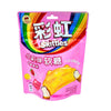 A pink bag of Skittles Animal Shaped Paintball Gummies: Lactic Acid Mixed Fruit with Chinese text, rainbow logo, and cat-shaped yellow and pink candy—ideal for sweet and sour snack lovers.