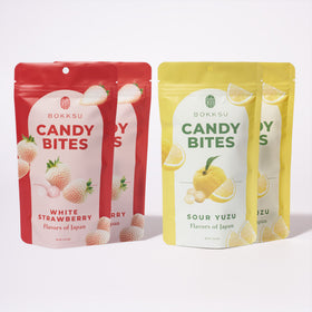 Japanese Candy Bites Duo Pack 2-Pack (1.5oz): White Strawberry & Sour Yuzu