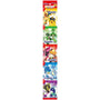 A vertical strip of six colorful Japanese candy packages, each showcasing different Pokémon characters on individual wrappers—an ideal treat for including in the Dagashi Snack Crate - 30-Piece Japanese Snack Variety Box with Candy, Chocolate, Cookies, Mochi &amp; Ramune Treats, or as a fun collectible addition to your Japanese snack assortment. thumbnail 16