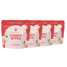 White Strawberry Japanese Candy Bites 0.75oz (4-Pack)