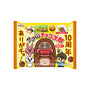 A vibrant yellow package from the Dagashi Snack Crate - 30-Piece Japanese Snack Variety Box features playful cartoon animals, a cheerful child character, enticing chocolate pieces, and authentic Japanese text. Marked with “10周年” to celebrate its 10th anniversary, this eye-catching snack is a must-have for fans of Japanese treats or anyone looking to enhance their Dagashi Snack Crate collection. thumbnail 29