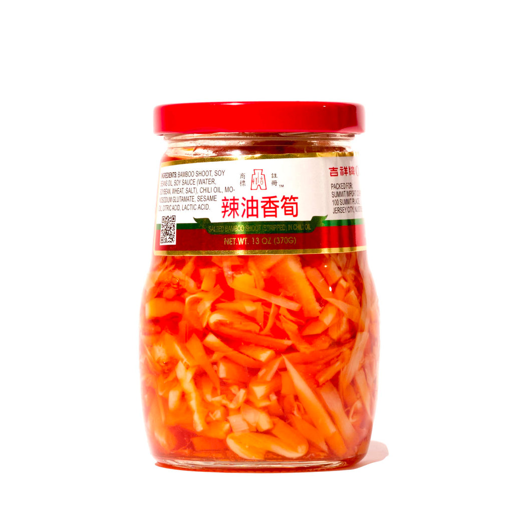 Oriental Mascot Xiang Sun Pickled Bamboo Shoot in Chili Oil