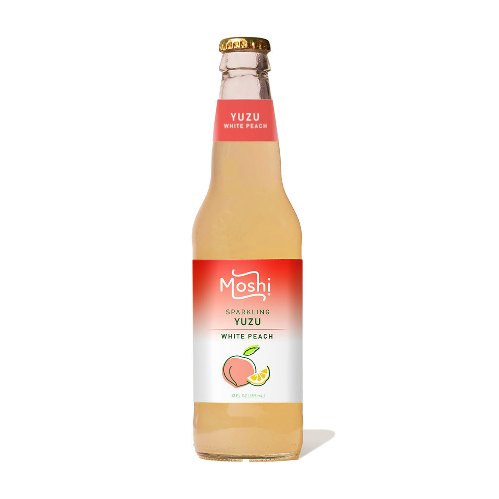 Moshi Sparkling Juice Drink: Yuzu & White Peach | Bokksu Market