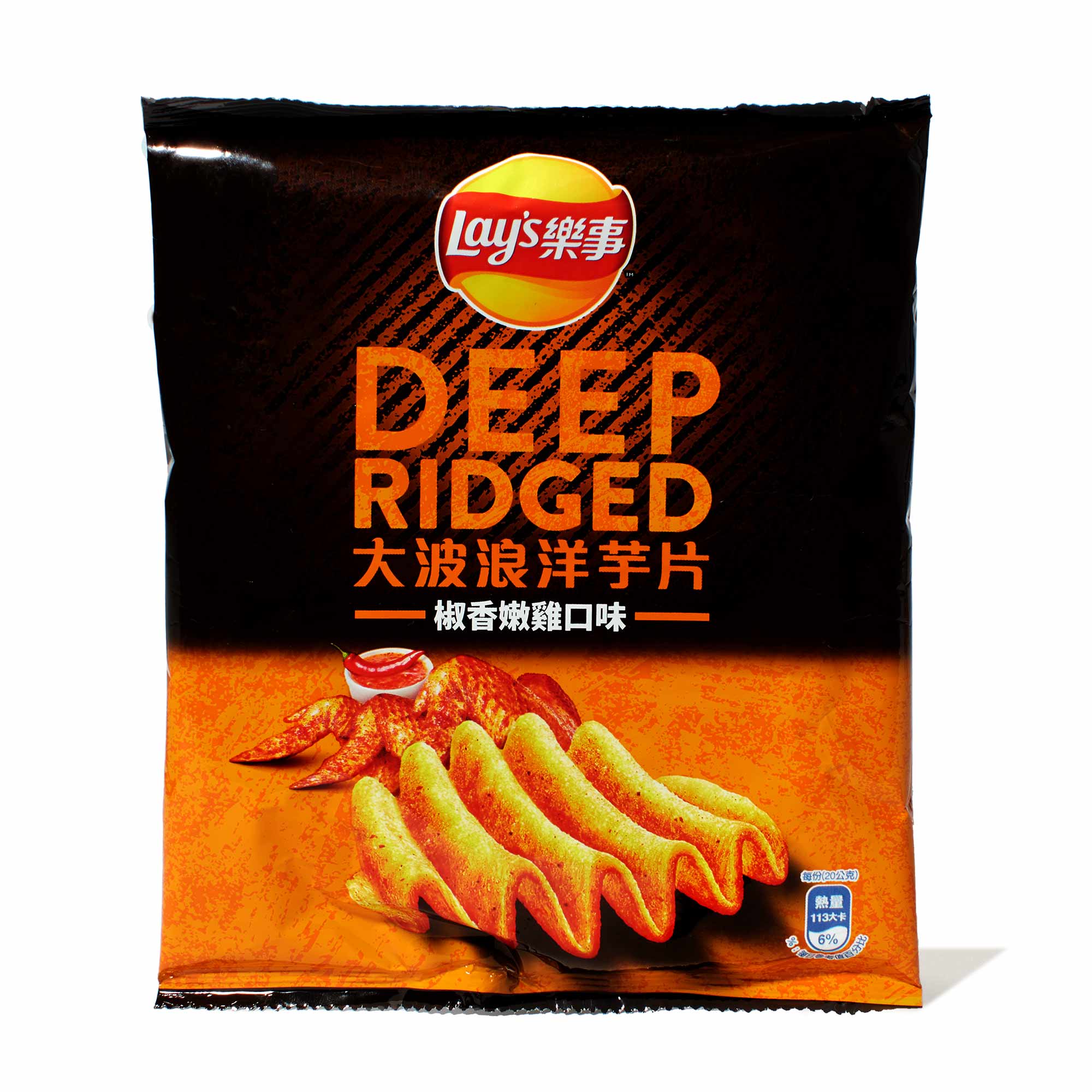 Lays Taiwanese Potato Chips Deep Ridged Pepper Chicken Bokksu Market